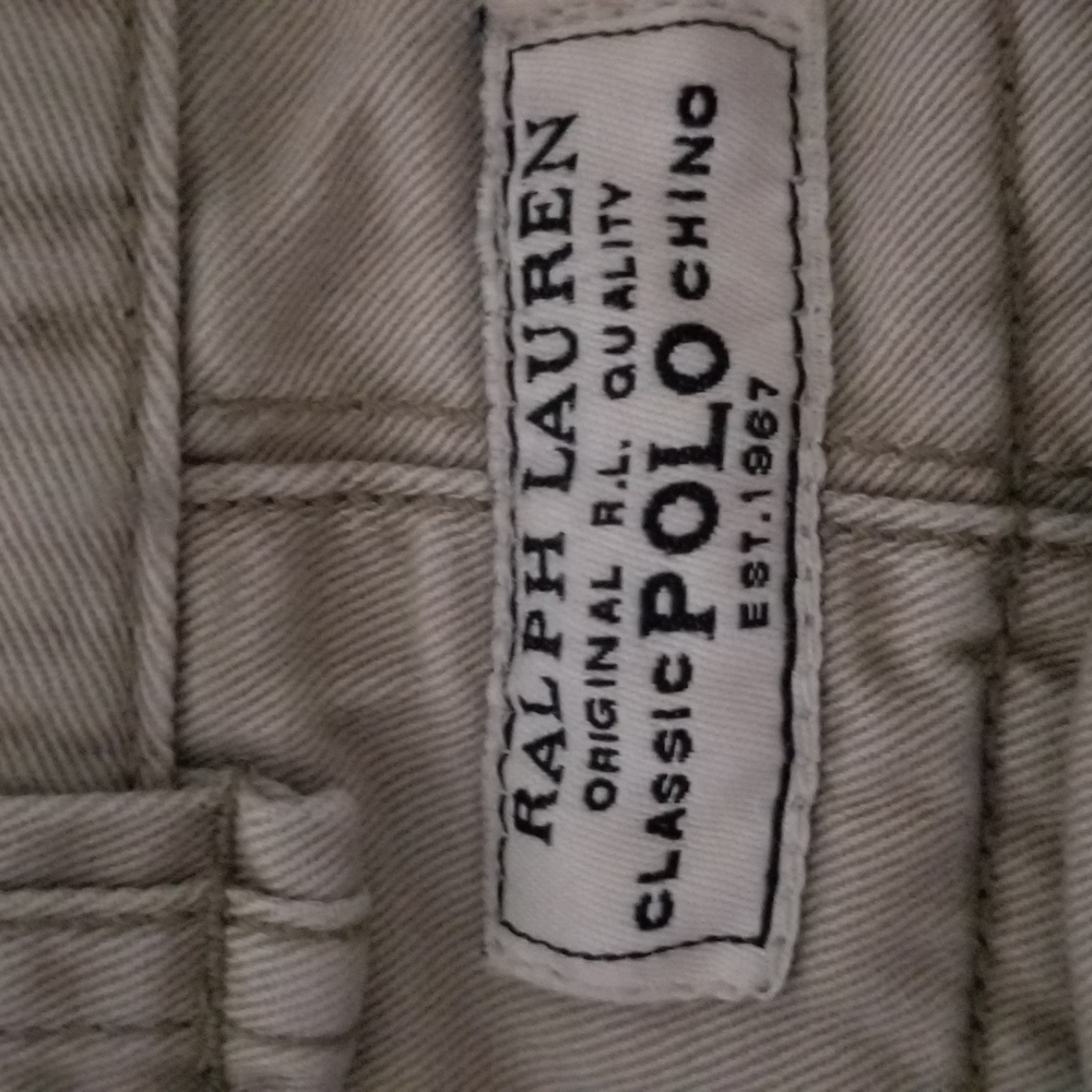 Polo Ralph Lauren Shorts Mens 35 Khaki Cargo 6 Pockets Classic Chino - Picture 5 of 7